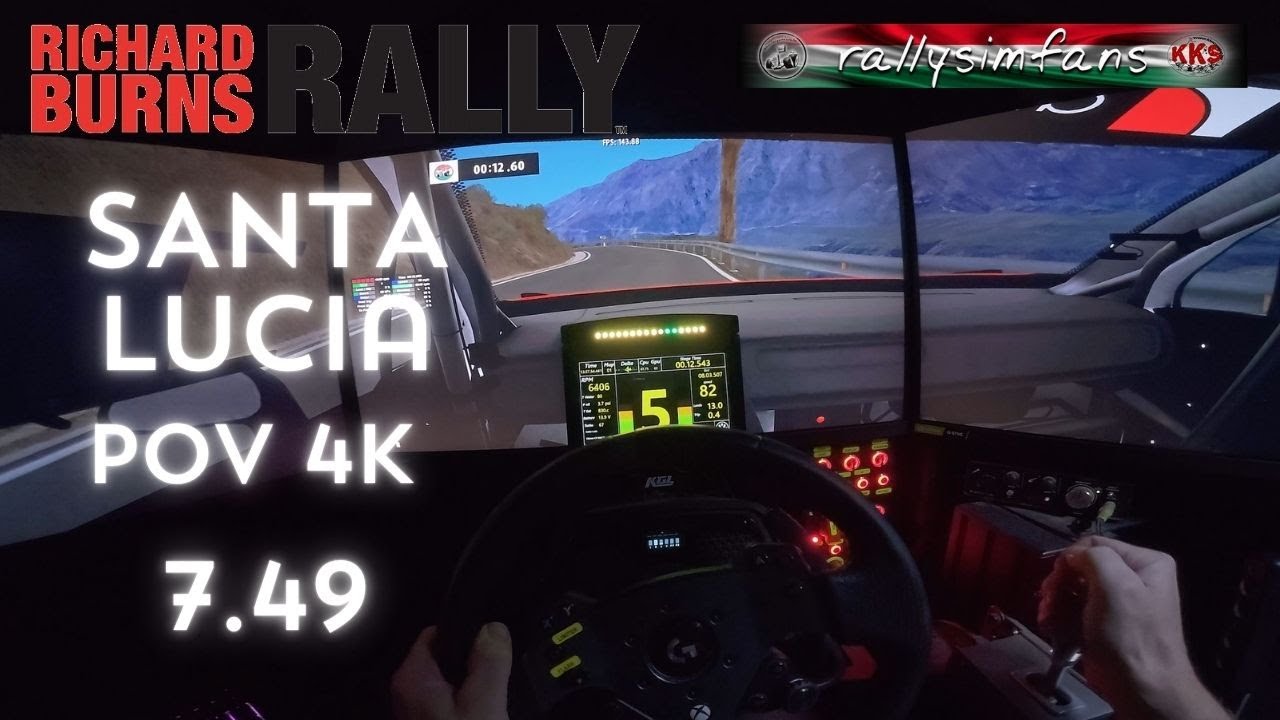 Richard Burns Rally / Santa Lucia / 4k pov  Hotlap / 7.49