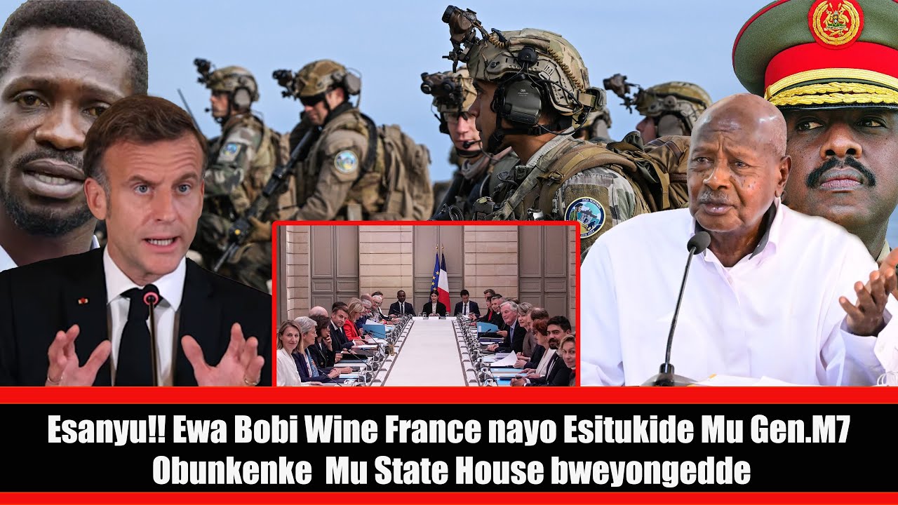 Esanyu!! Bobi Wine France nayo Esitukide Mu Gen.Muhoozi ne M7 Obunkenke  Mu State House bweyongedde