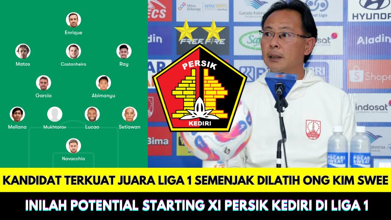 Ambisi Ong Kim Swee bawa Persik Kediri Raih Gelar Juara Liga 1❗Inilah Potential Starting XI Persik