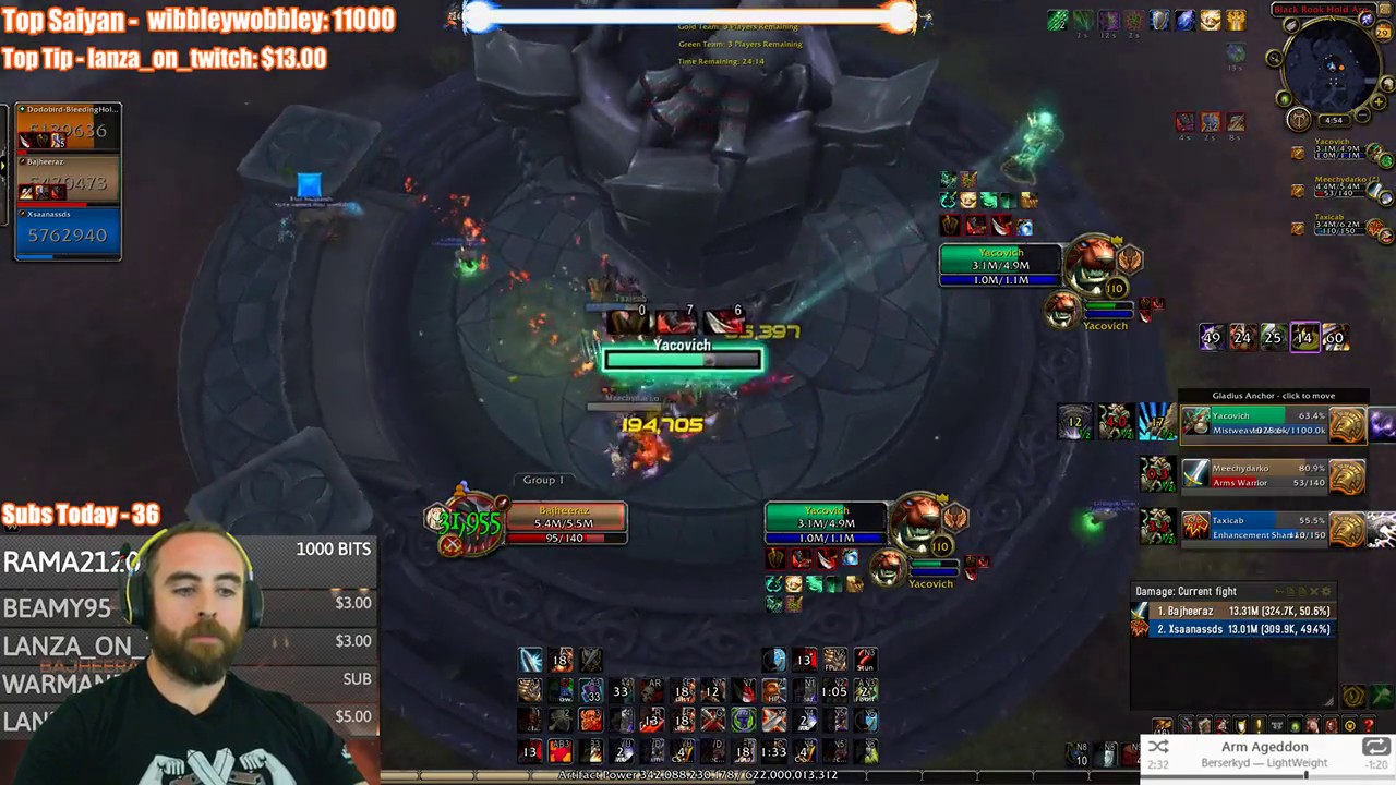Bajheera - THUNDER vs TURBO: Intense 3v3 Arena Showdown - WoW Legion 7.3.5 Warrior PvP