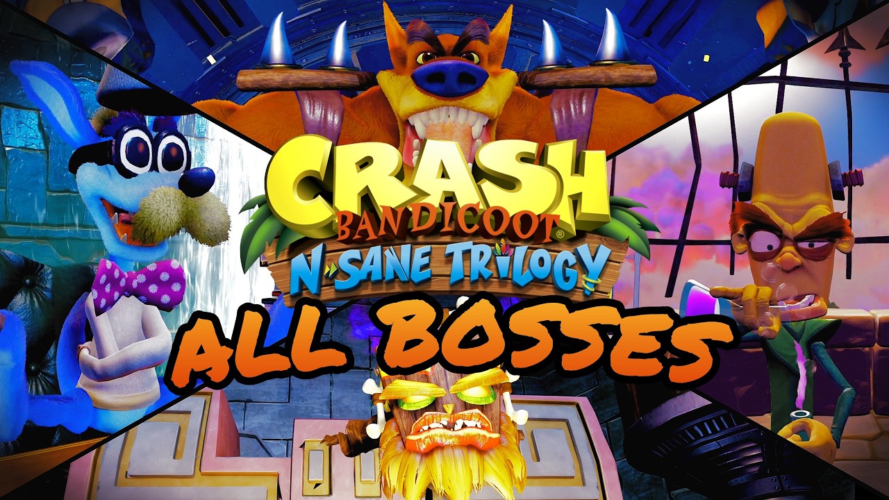All Bosses | Crash Bandicoot: N. Sane Trilogy