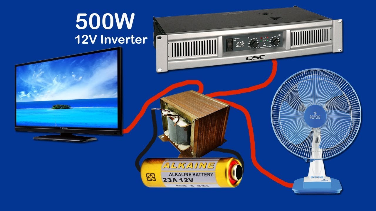 How to make inverter 12V to 220V-240V  500W (part2)