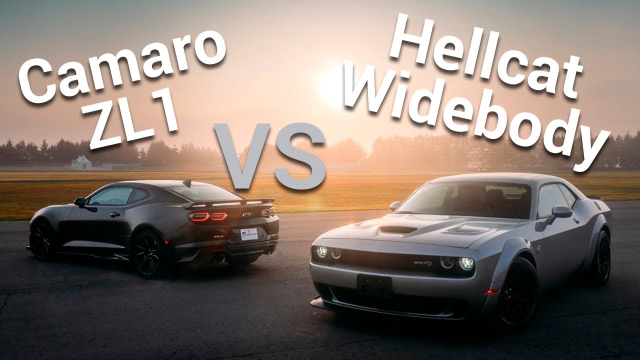 Dodge Challenger SRT Hellcat Widebody VS Chevrolet Camaro ZL1 - Frente a Frente | Autocosmos