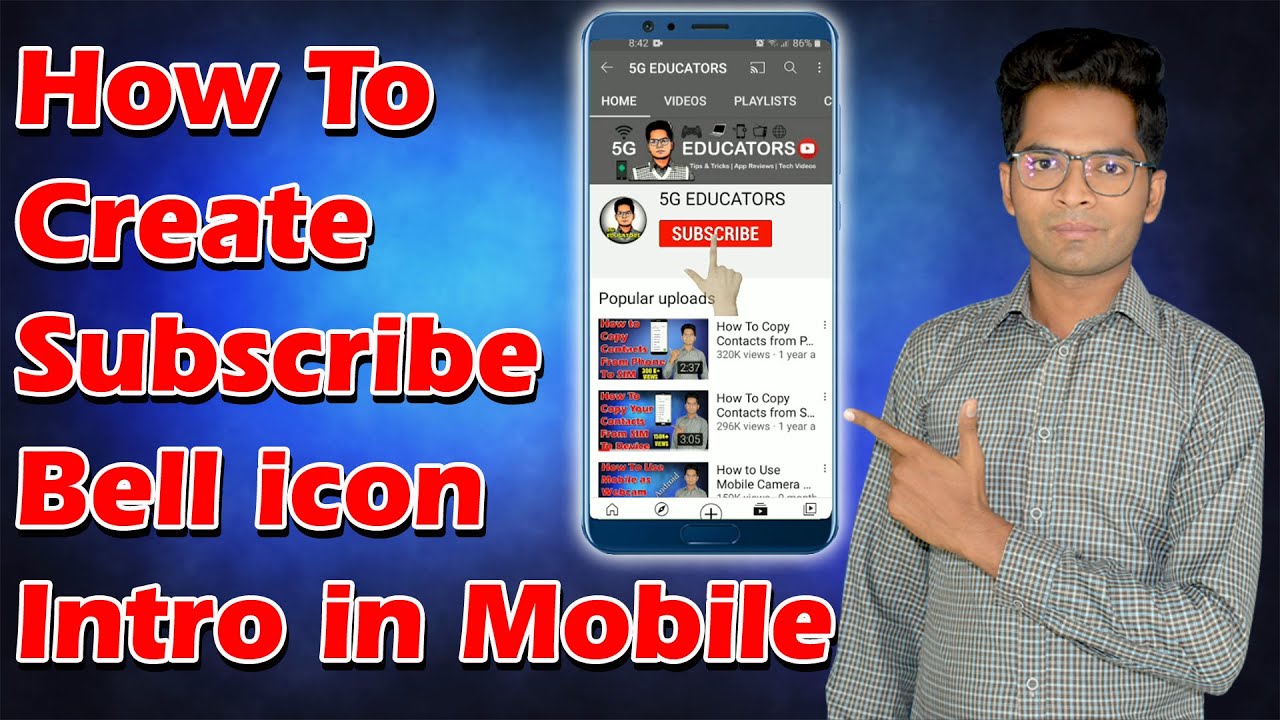 How To Make Subscribe And Bell Icon Intro in Mobile [Android & iOS]