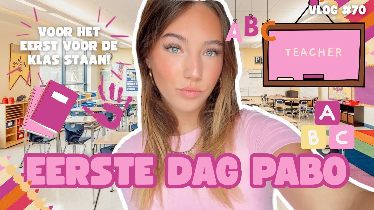 EERSTE DAG OP DE PABO - vlog #70
