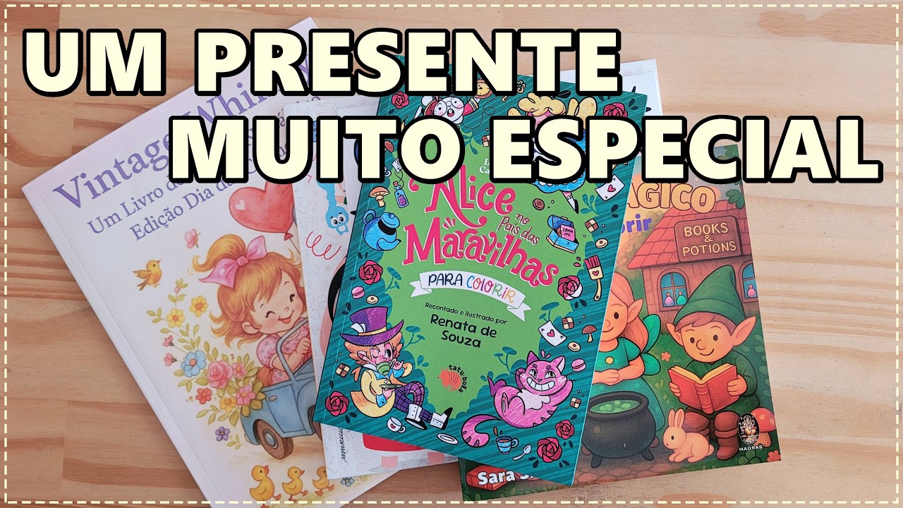 Ganhei Livros de Colorir de uma Inscrita