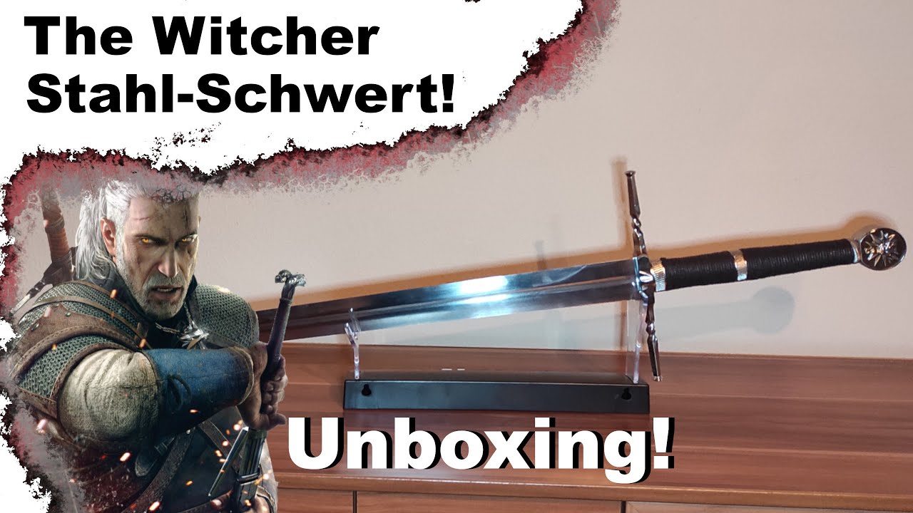 UNBOXING The Witcher Stahl-Schwert 🗡️ (Einfach nur grins ^^) Deutsch