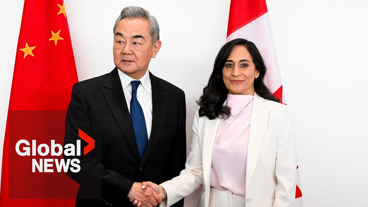 Chinese foreign affairs minister visits Canada for 1st time in a decade, meets with Anand