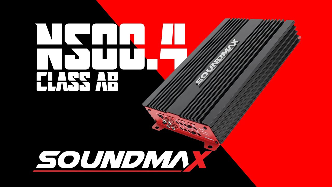 SOUNDMAX  -  SX-N500.4  | CLASS AB CAR AMPLIFIRE
