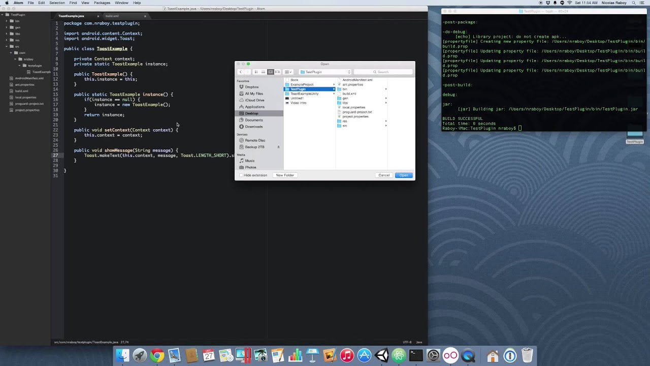 Creating An Android Java Plugin For Unity3D