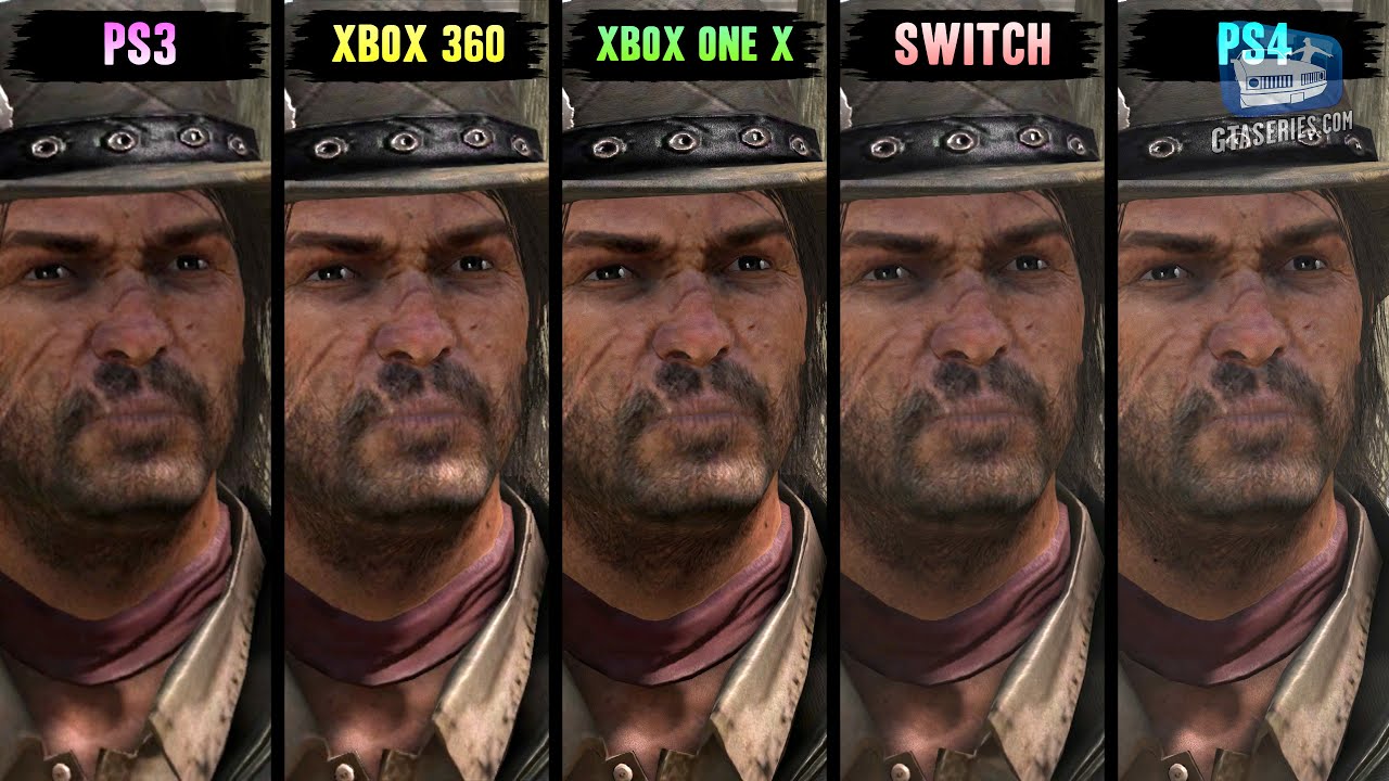 Red Dead Redemption Comparison - PS4 / Nintendo Switch / Xbox One X / Xbox 360 / PS3