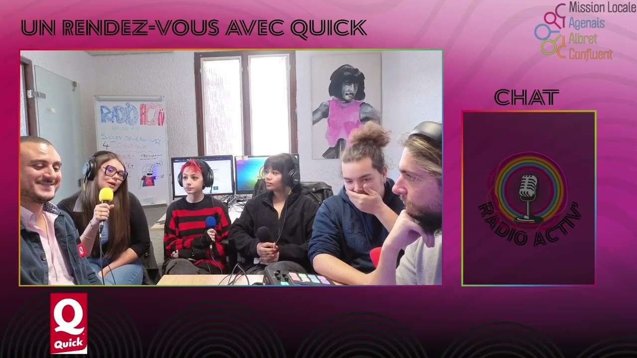 Extrait du 5ème live de Radio Activ’ – Interview des représentants de Quick