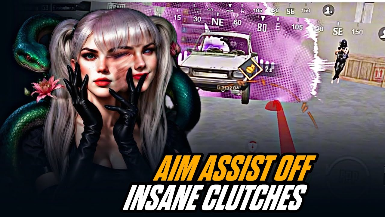 5 finger aim assist off clutches | without using aim assist clutches ❤️‍🔥| 