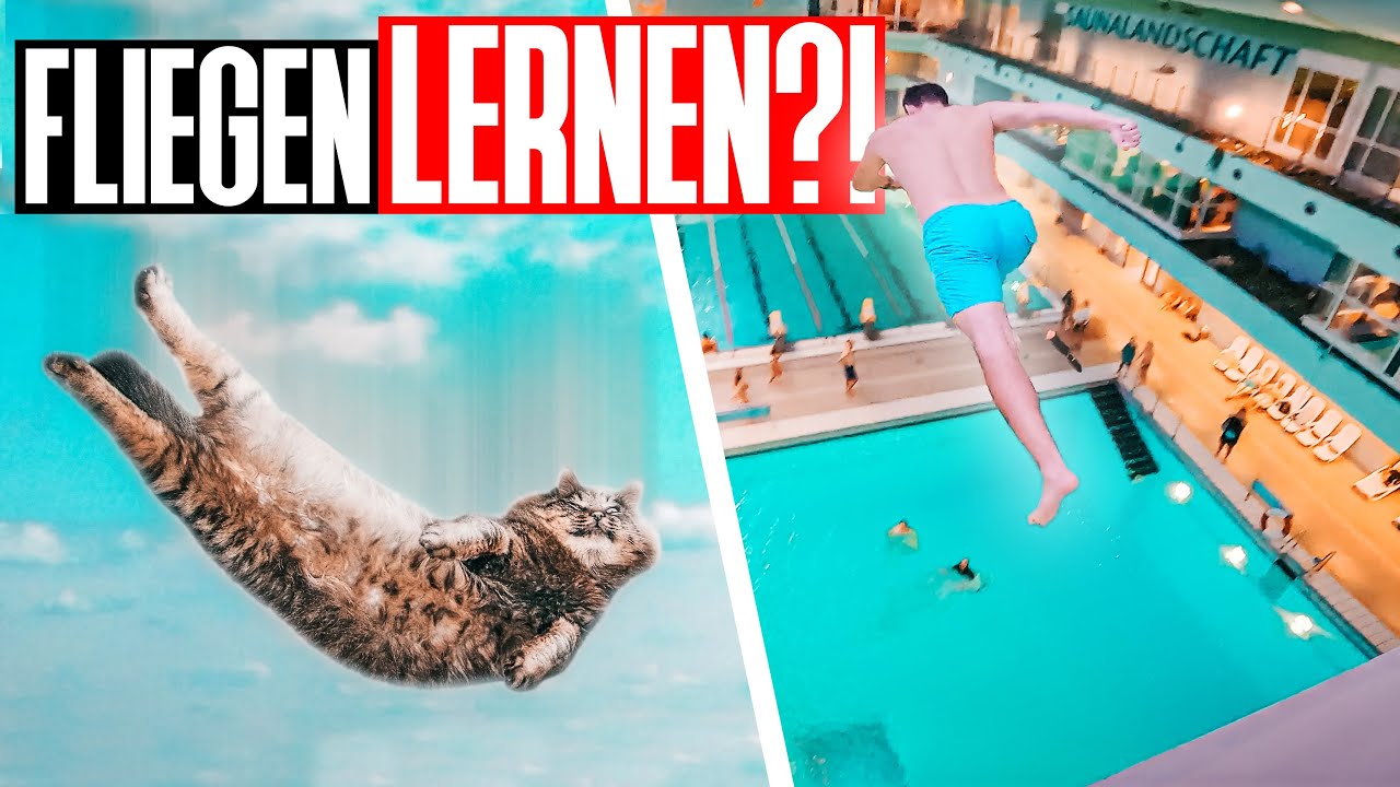 Wir SCHMEIßEN eine KATZE vom 10er! & DREIFACH Saltos! | Splashdiving Training in Köln