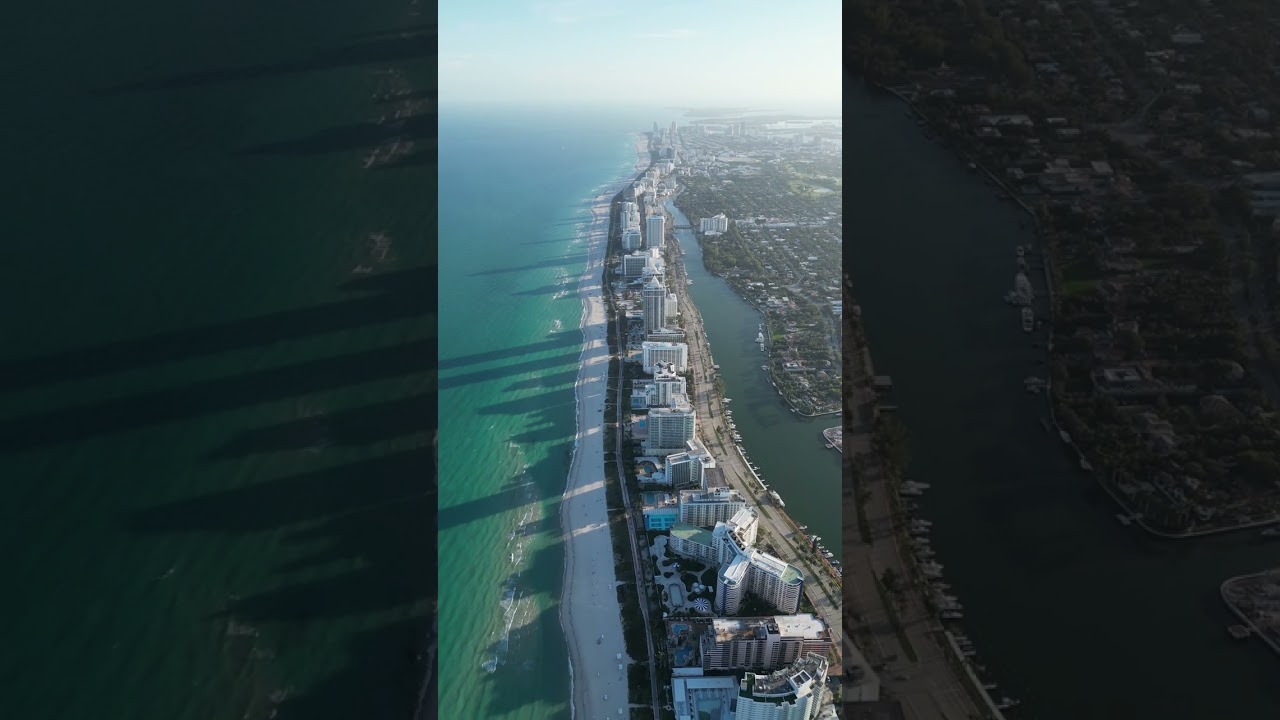 Miami from Above: Aerial Wonders of the Coastline #MiamiVibes #ExploreMore