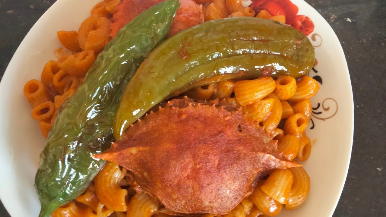 مقرونة صالصة بسرطان البحر  🦀🦀
