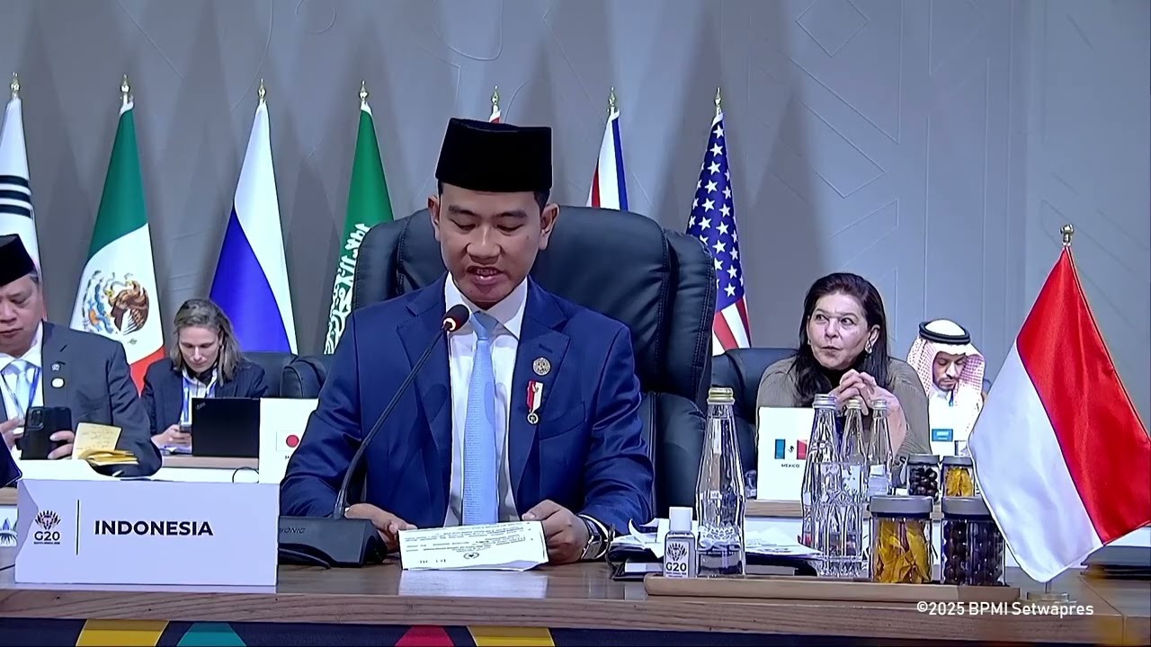Pidato Wapres Sesi Ke-1 KTT G20 Afrika Selatan