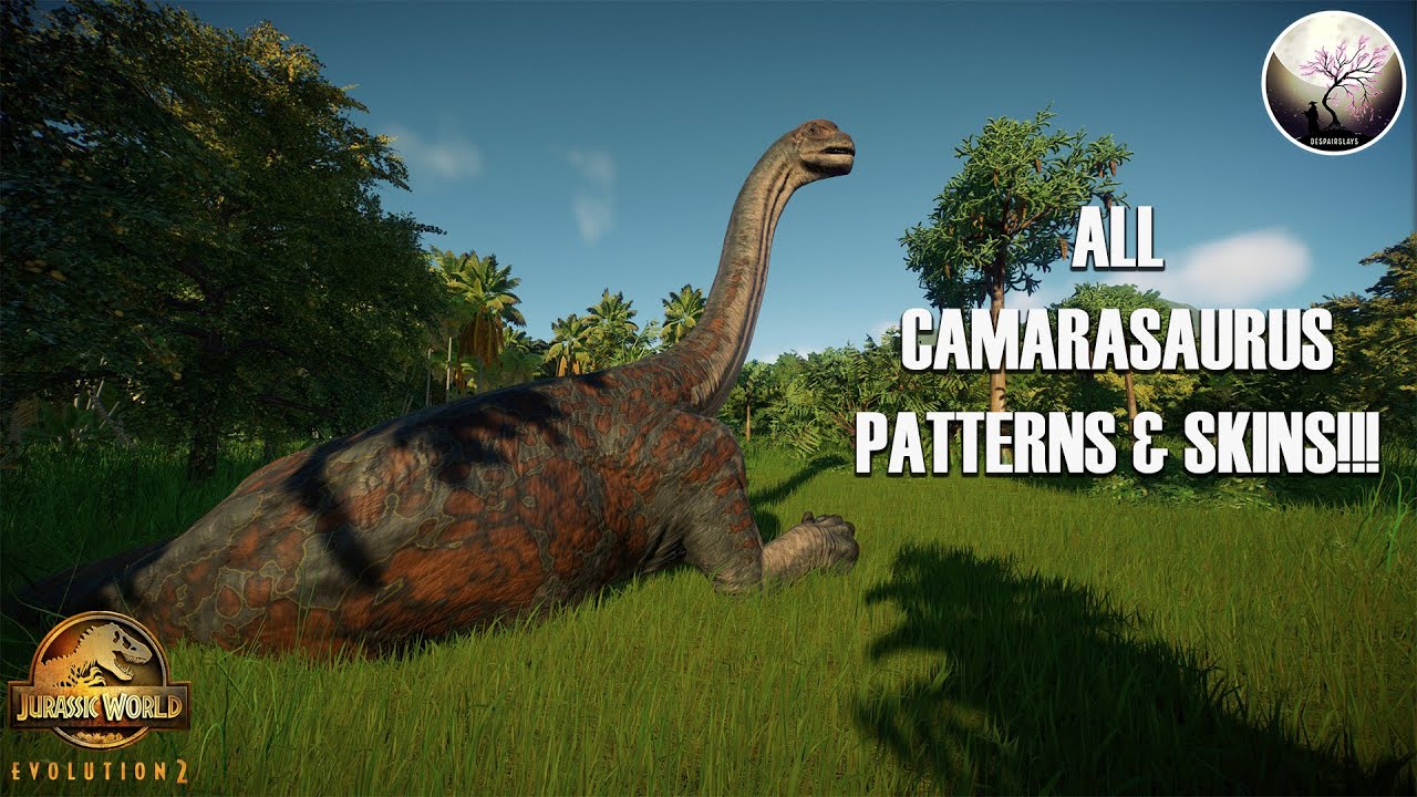ALL CAMARASAURUS SKINS SHOWCASE!!! - Jurassic World Evolution 2