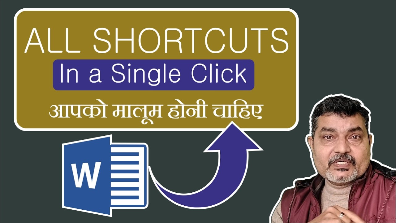 MS word shortcut commands in a single click | #shortcut