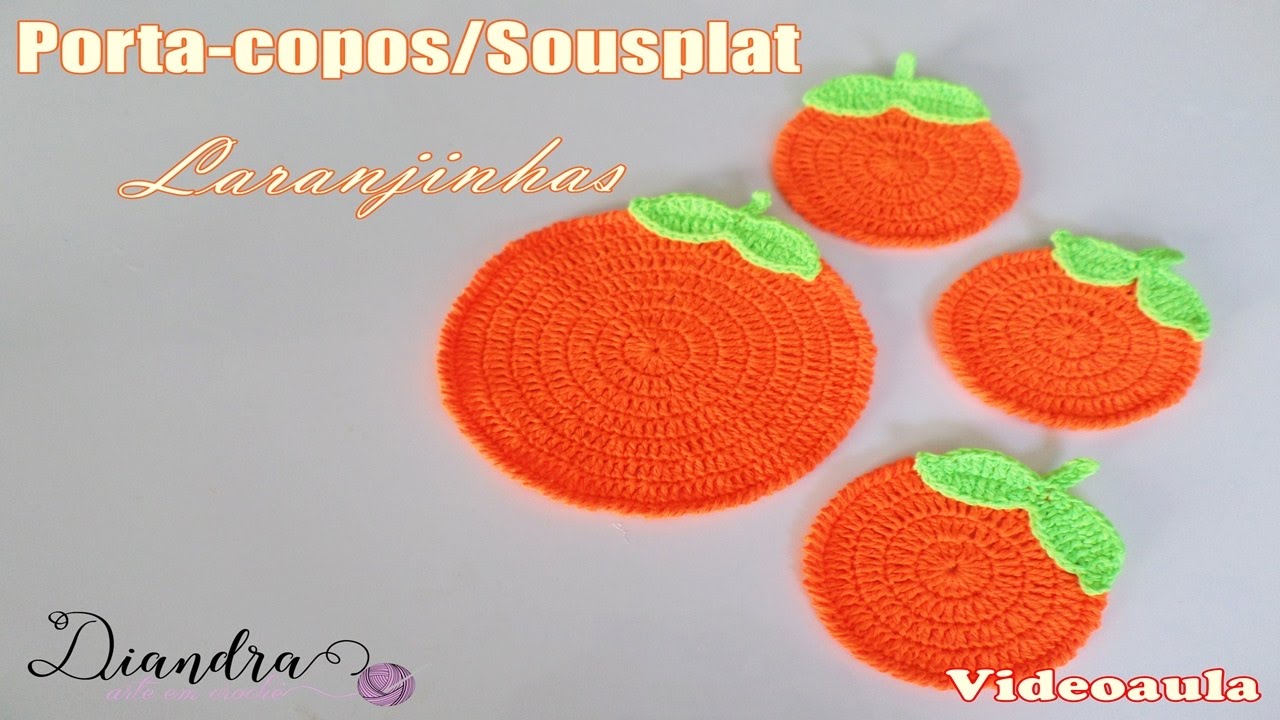 Porta-copos/Sousplat Laranjas-