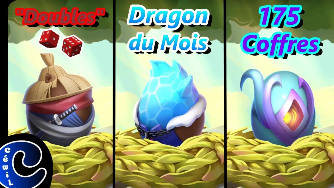 🔥Éclosion DRAGON DU MOIS + les 2 Dragons du 