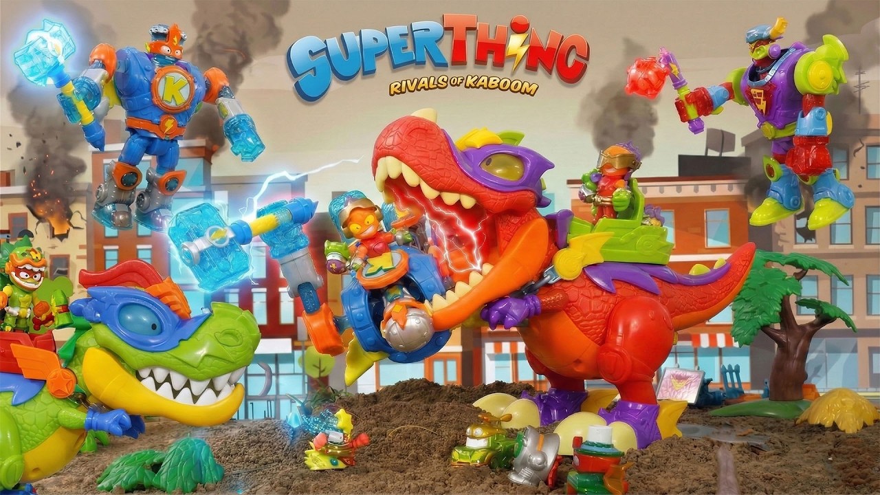 Super Things🚨SUPER DINO H-REX kontra V-REX! Superbot Storm Fury vs Kazoom Power! Dinozaury