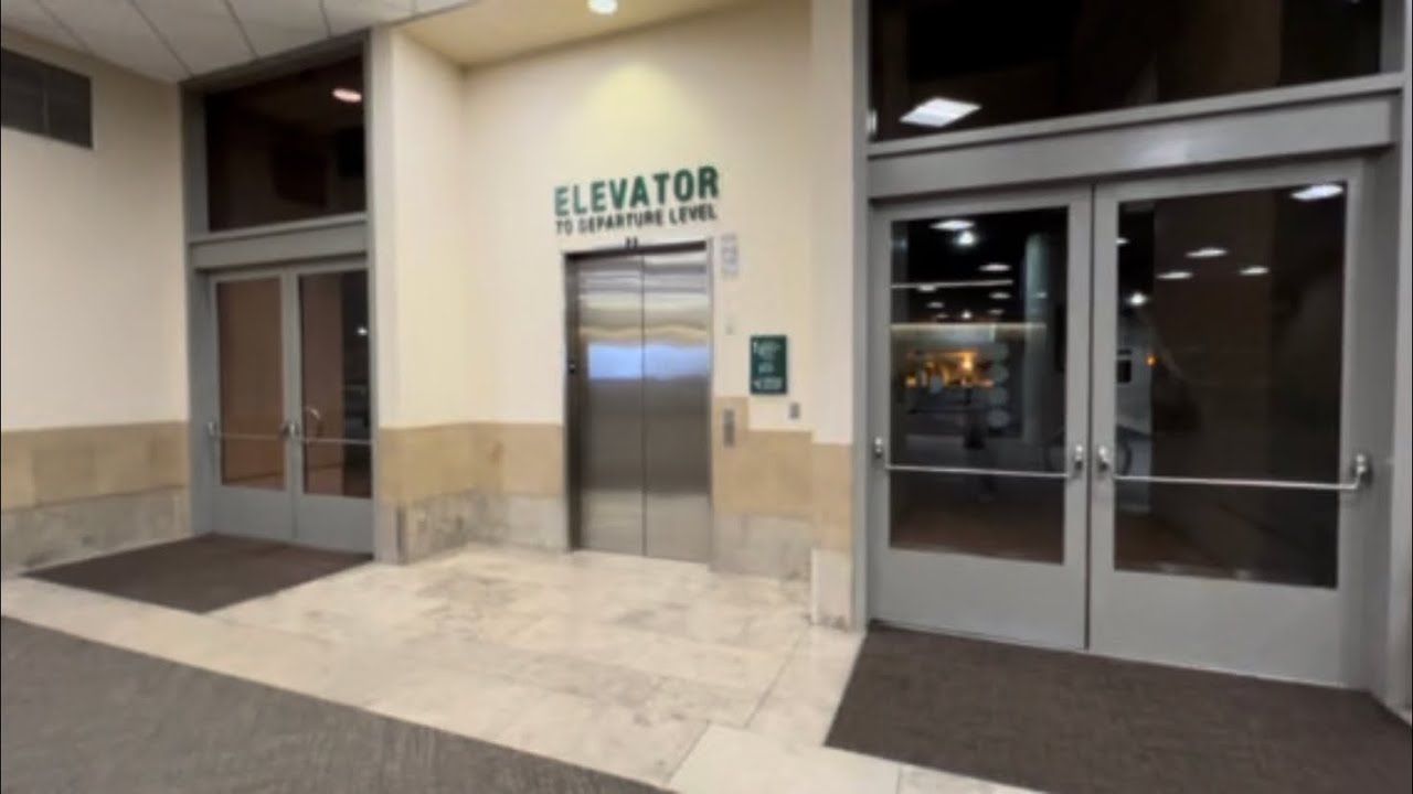 Bizarre Schindler RT Elevator at John Wayne Airport (SNA) in Orange County, CA