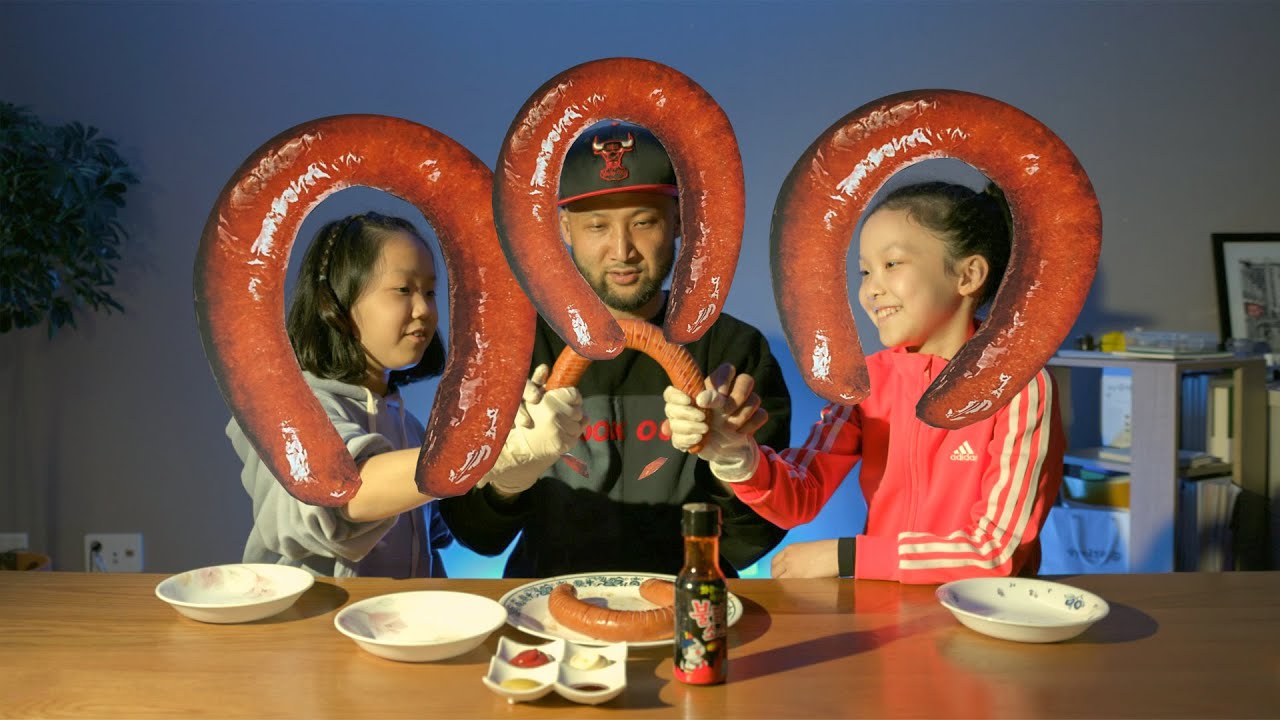킬바사소시지 맛보기 (*불닭소스주의)