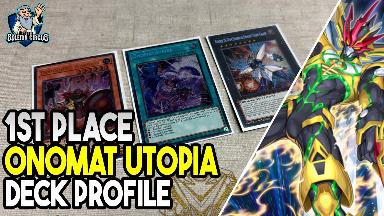 Yu-Gi-Oh! 1-е место: описание колоды Onomat Utopia