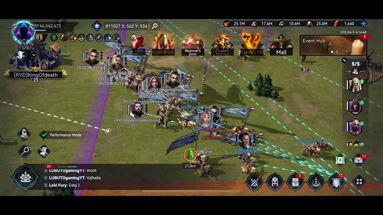 ⚔️ VIKING RISE ⚔️ : : KvK Season 2 Battle Day 2 : : 215 vs 212 RALLY