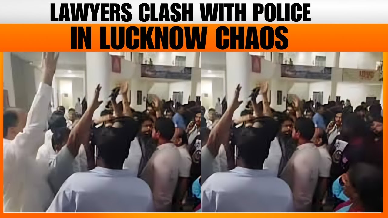 Lawyers vs Police Clash in Lucknow | Chaos Erupts at Vibhuti Khand | News9