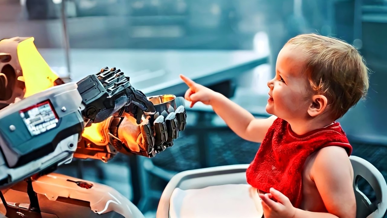 بنت بتتولد بعد 800 سنة من انقراض البشرية وبتتفاجئ ان امها روبوت ! ملخص فيلم