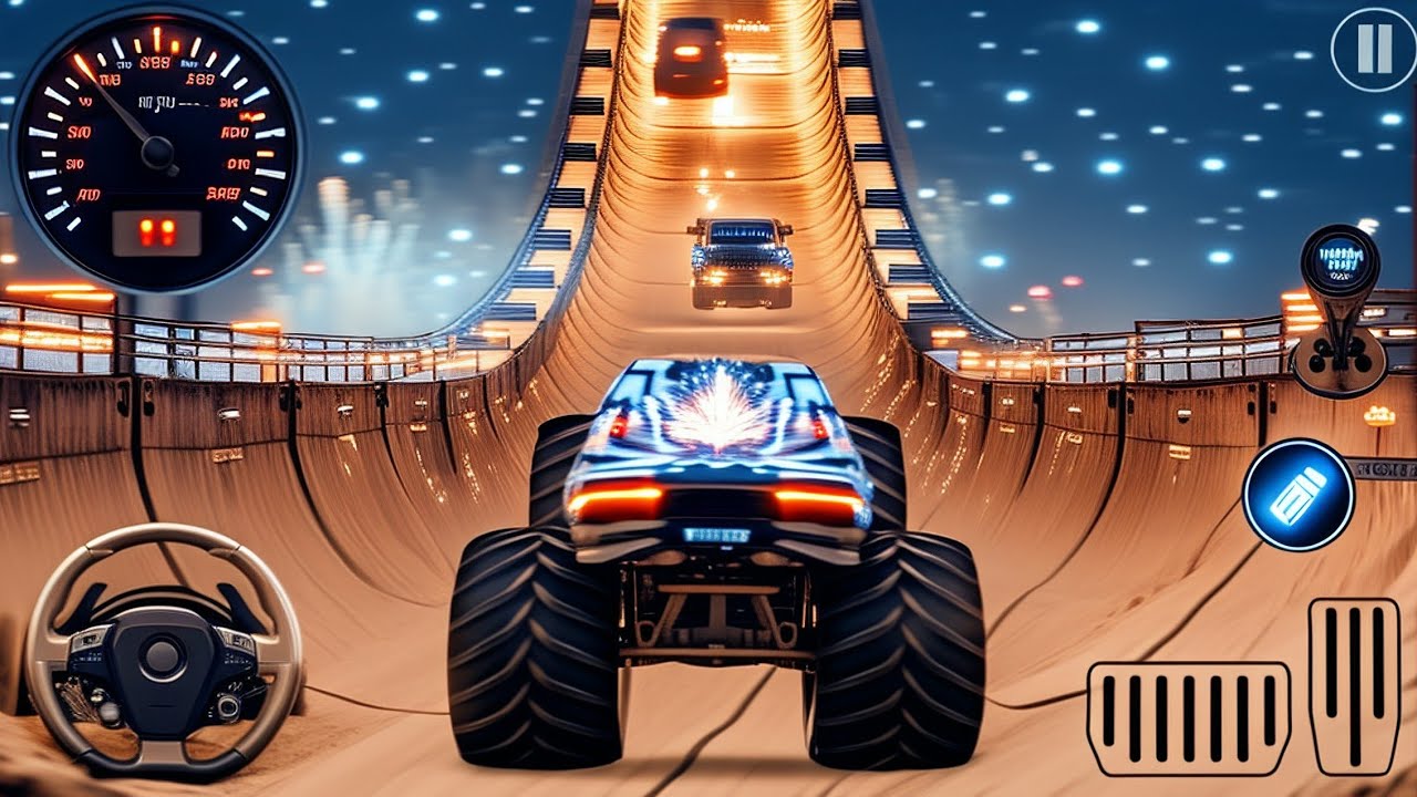 Monster Truck Mega Ramp Impossible Driver - Mega Ramp Car Master Simulator - Android Game