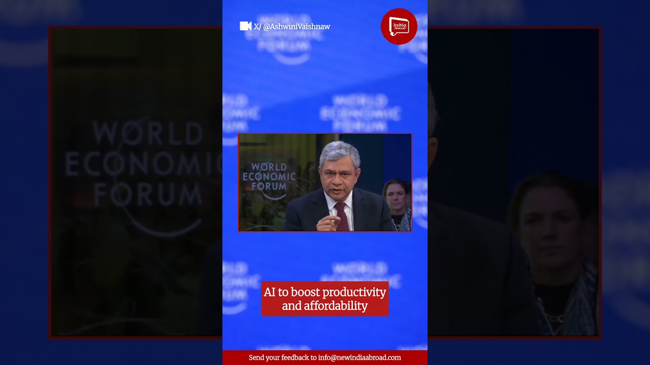 India Sets 3 Big Goals for AI Impact Summit 2026 | Ashwini Vaishnaw at Davos | India Abroad