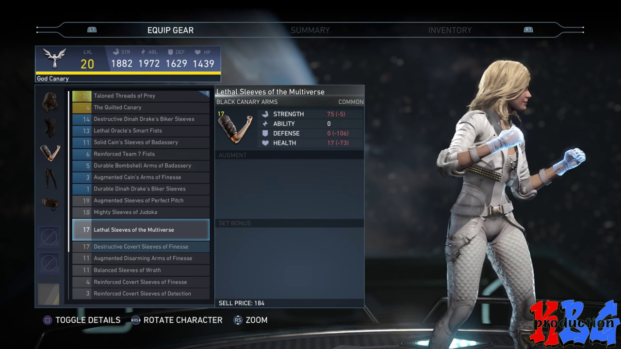 Injustice 2 Black Canary Epic Customization(GAMEPLAY)