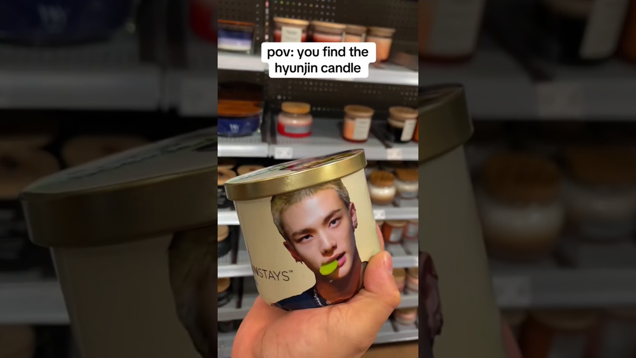 OMG HYUNJIN CANDLE #sstraykids #leeknow #changbin #hyunjin #felix #skzoo #skzoo #shorts #kawaiigirl
