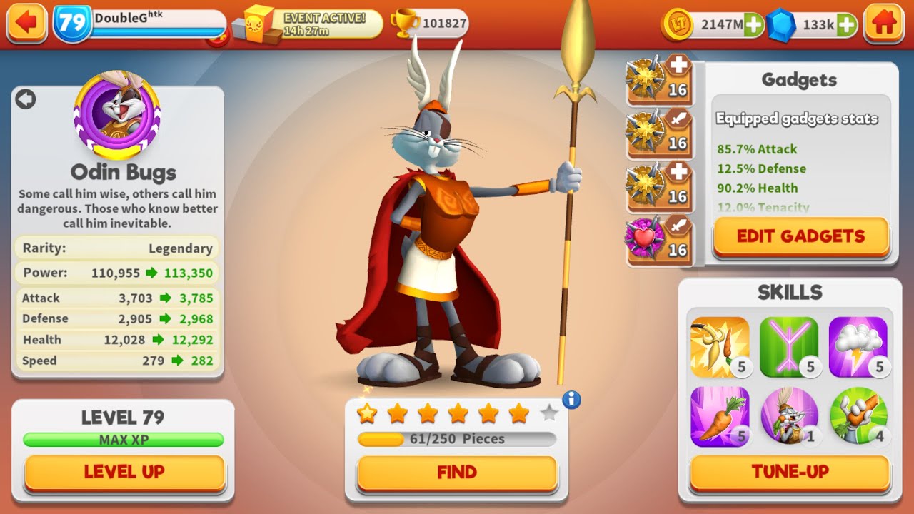 Odin Bugs: Day 4... going EXTRA for 6-star! (too Many Gems Spent) | Looney Tunes: World of Mayhem