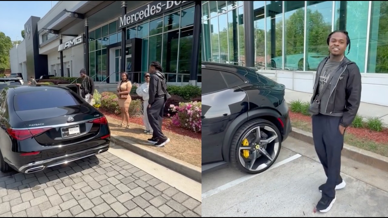 Gunna Surprises His Entire Team With New Mercedes Cars