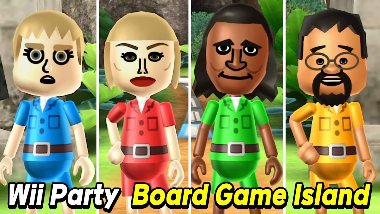 Board Game Island gameplay Steven vs Silke vs David vs Kentaro | Expert com - Wii Party Alexgamingtv