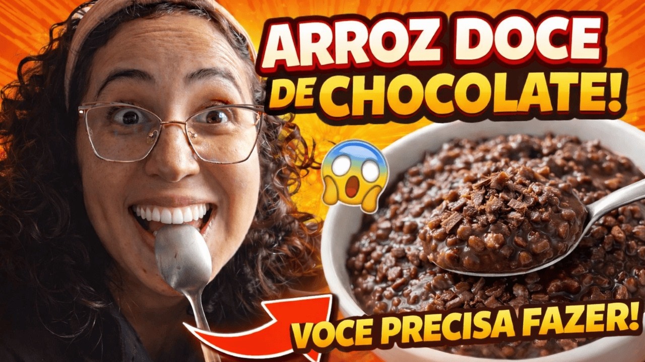 Como Fazer o Melhor Arroz Doce com Chocolate (Super Cremoso!)– Receita Fácil e Deliciosa