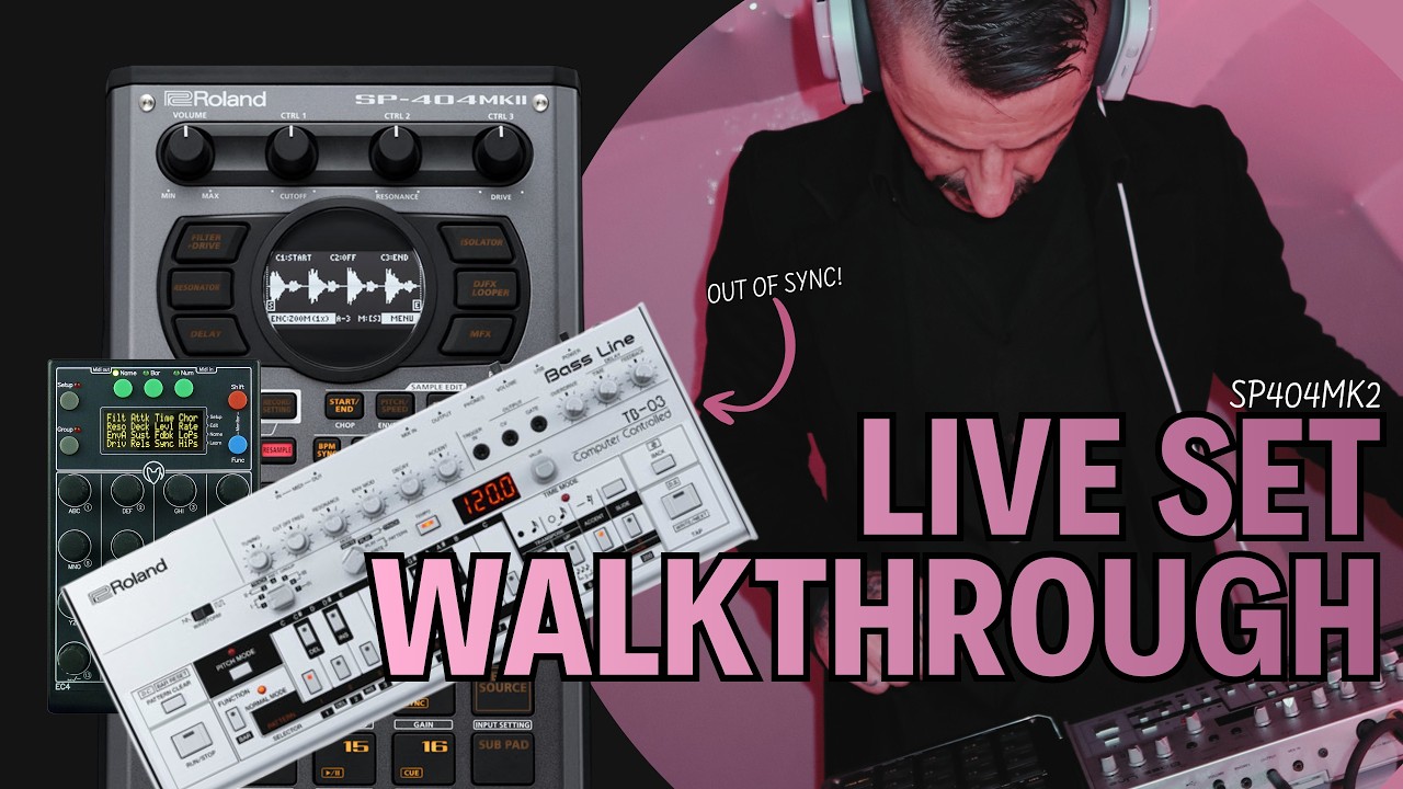 SP404MK2 + 303 + EC4 Techno DOMINATION & ISSUE - Live Set Walkthrough - #sp404mk2 #dawless #techno