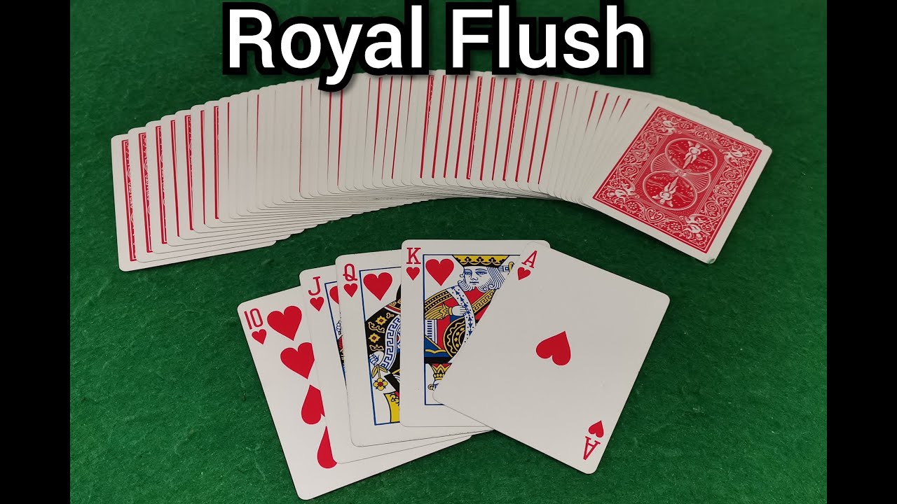 Royal Flush Card Trick Tutorial.