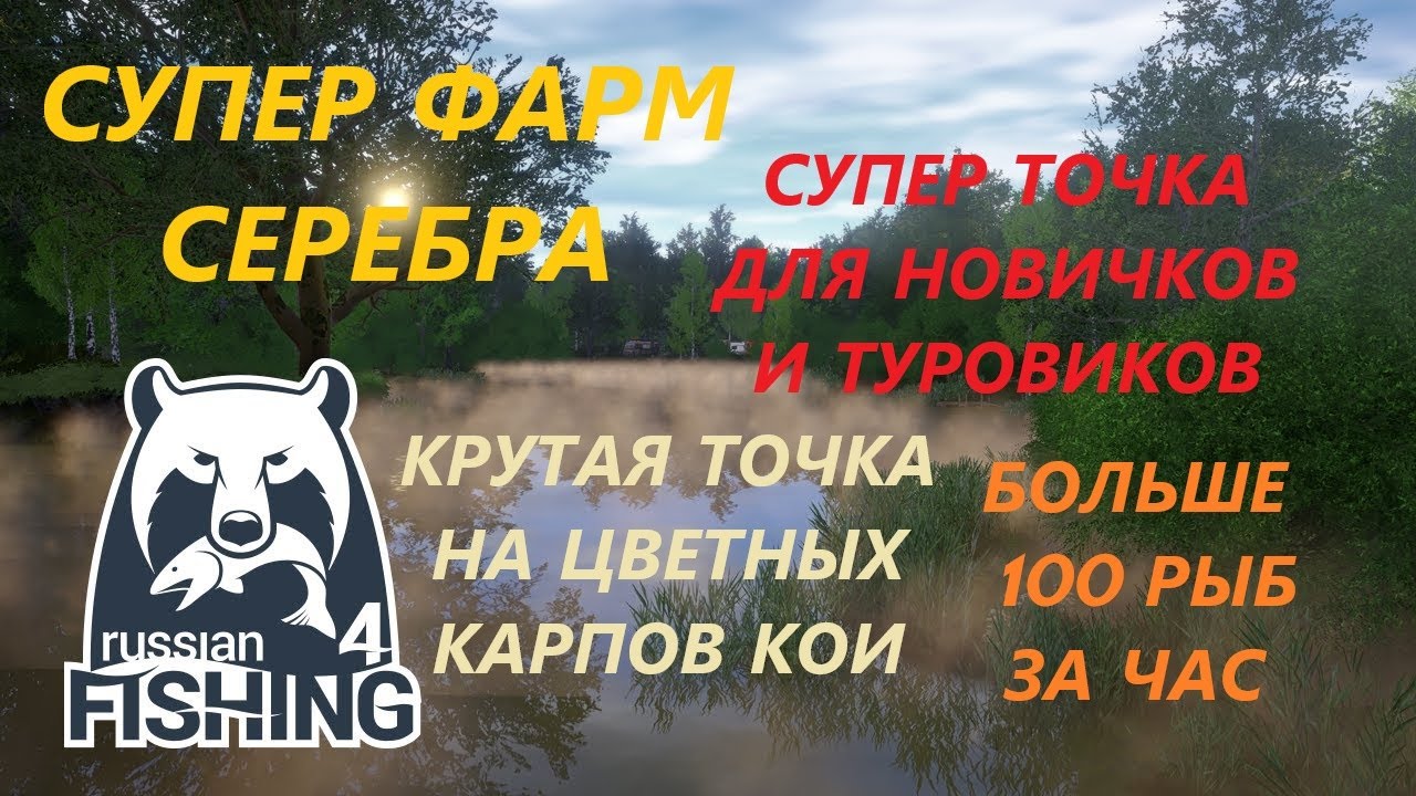 СУПЕР ФАРМ НА МЕДНОМ! СУПЕР ТОЧКА ДЛЯ ТУРОВИКОВ И КРУТАЯ ТОЧКА НА КОИ! Русская рыбалка 4/РР4