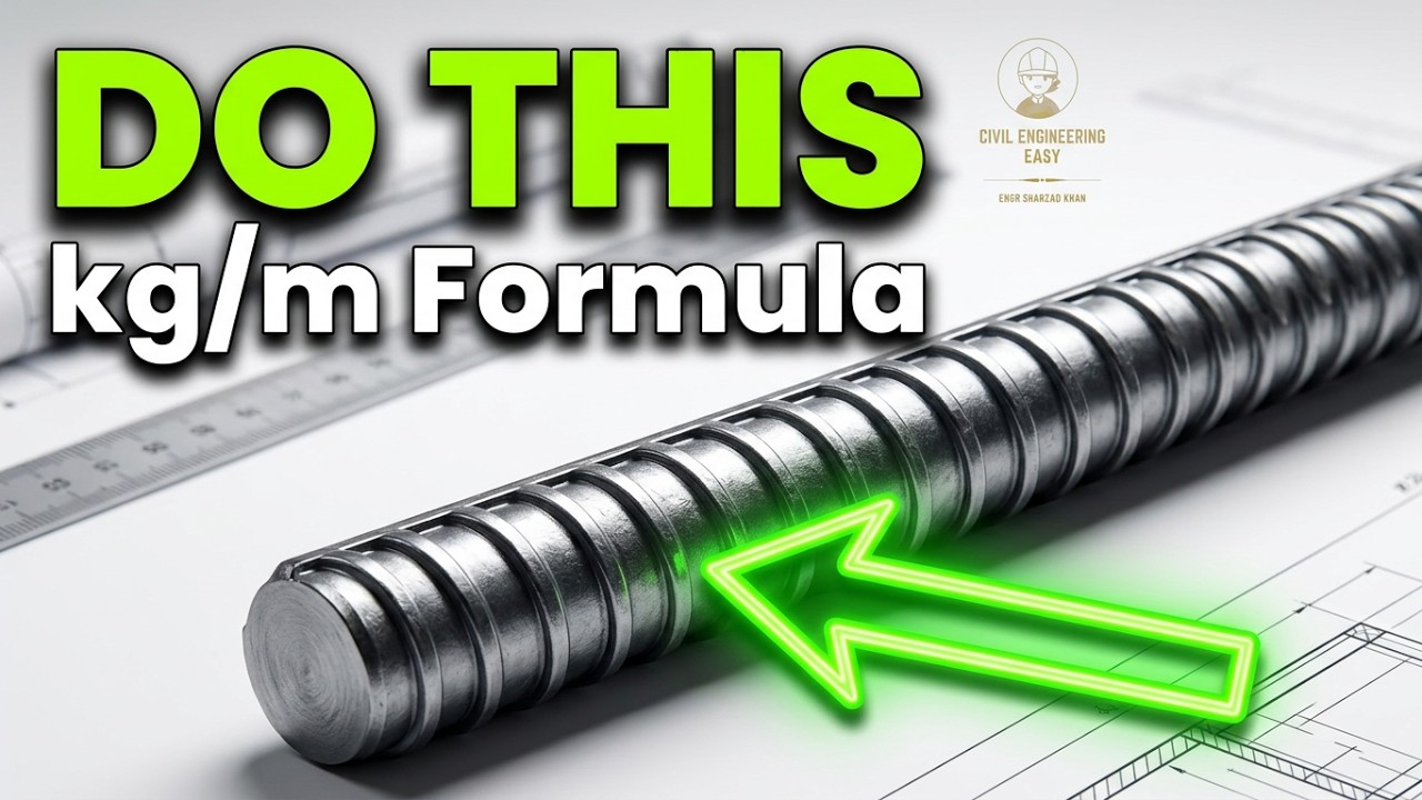 how to calculate the steel  bar weight for construction in kg/m