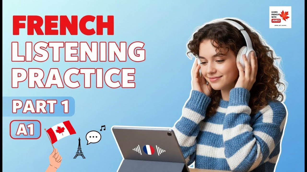 French Listening Practice A1 | Part 1 - Introduction | TEF Canada & TCF Exam Prep for Beginners 🇨🇦🎧