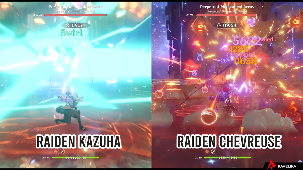 Raiden Hypercarry ft Kazuha vs ft Chevreuse - Spiral Abyss 4.3 Floor 12 | Genshin Impact
