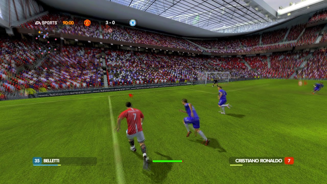 FIFA 09 (2009) - PS3 Be A Pro: Cristiano Ronaldo - Manchester United vs Chelsea - Gameplay [RPCS3]