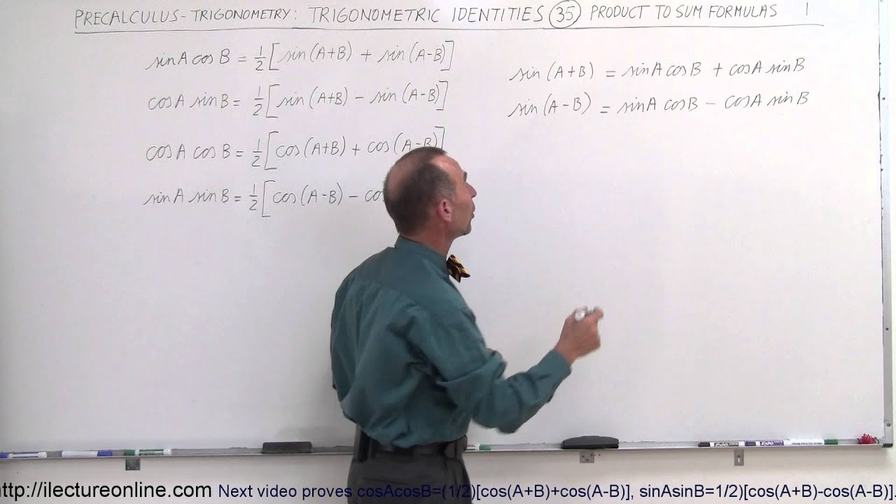 PreCalculus - Trigonometry: Trig Identities (35 of 57) Product to Sum Formula 1