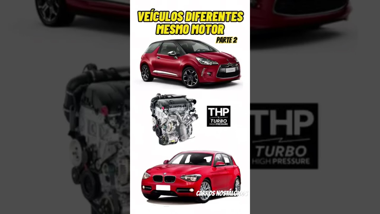 Carros diferentes com o mesmo motor (parte 2) #automotivo #automotivos #motores
