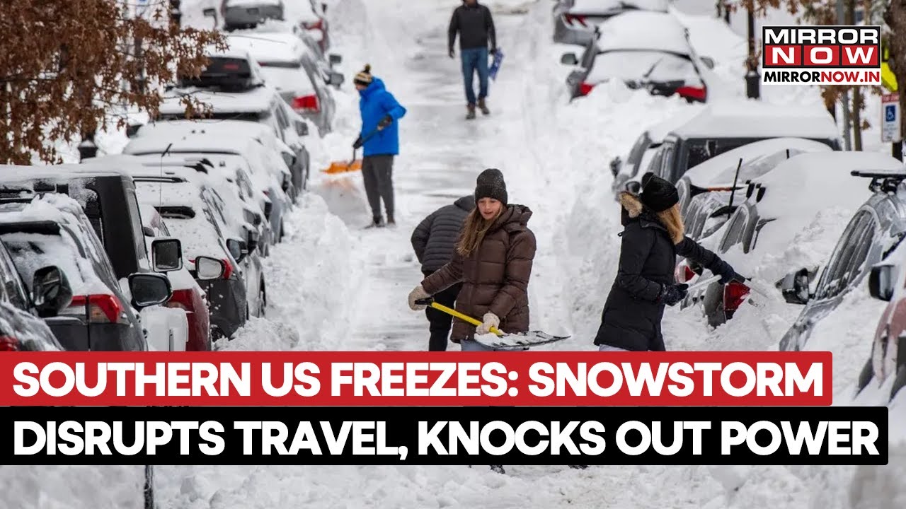 Severe Snowstorm Paralyzes Southern US, Grounds Flights, Triggers Widespread Power Outages